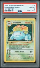 1999 POKEMON FRENCH 1ST ED #15 FLORIZARRE-HOLO PSA 8 - Image 2