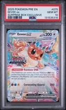 2025 POKEMON PRE EN-PRISMATIC EVOLUTIONS SURPRISE BOX EXCLUSIVE EEVEE EX PSA 10 - Image 2