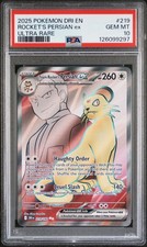 2025 POKEMON DRI EN-DESTINED RIVALS ULTRA RARE TEAM ROCKET'S PERSIAN EX PSA 10 - Image 2