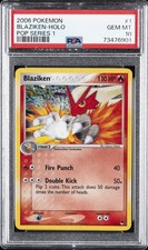 2006 POKEMON POP SER 1 #1 BLAZIKEN-HOLO PSA 10 - Image 2