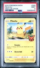 2021 POKEMON SWORD & SHIELD EVOLVING SKIES TRICK OR TRADE 2022 PIKACHU PSA 9 - Image 2