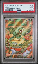 2025 POKEMON BLK EN-BLACK BOLT ILLUSTRATION RARE #087 SNIVY PSA 9 - Image 2