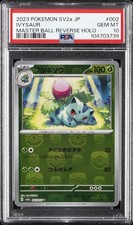 2023 POKEMON JPN SV2A-POKEMON 151 MASTER BALL REVERSE HOLO #002 IVYSAUR PSA 10 - Image 2