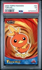 2003 TOPPS POKEMON ADVANCED #82 TORCHIC PSA 5 - Image 2
