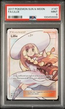 2017 POKEMON SUN & MOON #147 FULL ART/LILLIE PSA 9 - Image 2