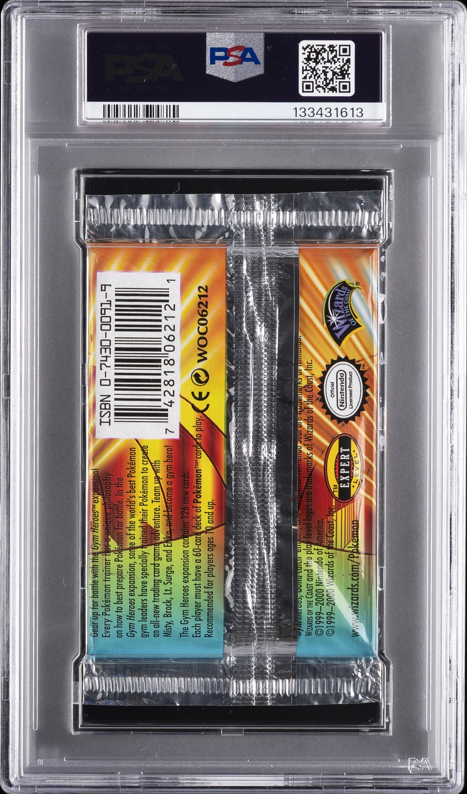 2000 POKEMON GYM HEROES PACK 1ST ED-MISTY FOIL PSA 8 - Image 3
