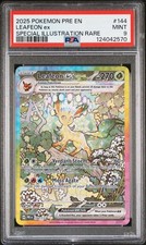 2025 POKEMON PRE EN-PRISMATIC EVOLUTIONS #144 LEAFEON EX PSA 9 - Image 2