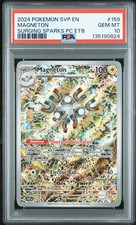 2024 POKEMON SVP EN-SV BLACK STAR PROMO #159 MAGNETON PSA 10 - Image 2
