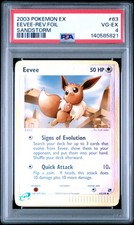 2003 POKEMON EX SANDSTORM #63 EEVEE-REVERSE FOIL PSA 4 - Image 2