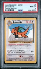 1999 POKEMON GAME MOVIE MOVIE PROMO #5 DRAGONITE PSA 8 - Image 2