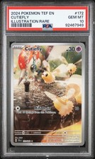 2024 POKEMON TEF EN-TEMPORAL FORCES ILLUSTRATION RARE #172 CUTIEFLY PSA 10 - Image 2