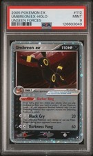 2005 POKEMON EX UNSEEN FORCES #112 UMBREON EX-HOLO PSA 9 - Image 2