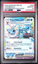 2025 POKEMON PRE EN-PRISMATIC EVOLUTIONS #023 VAPOREON EX PSA 10 - Image 2