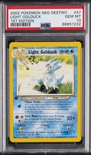 2002 POKEMON NEO DESTINY 1ST ED #47 LIGHT GOLDUCK PSA 10 - Image 2