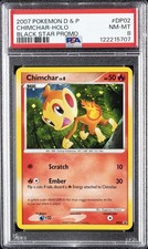 2007 POKEMON DIAMOND & PEARL BLACK STAR PROMO #DP02 CHIMCHAR-HOLO PSA 8 - Image 2