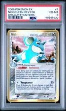 2006 POKEMON EX DRAGON FRONTIERS #7 NIDOQUEEN-REVERSE FOIL PSA 6 - Image 2