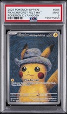2023 POKEMON SVP EN-SV BLACK STAR PROMO #085 PIKACHU WITH GREY FELT HAT PSA 9 - Image 2