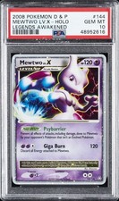 2008 POKEMON DIAMOND & PEARL LEGENDS AWAKENED #144 MEWTWO LV.X-HOLO PSA 10 - Image 2