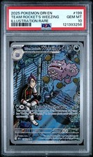 2025 POKEMON DRI EN-DESTINED RIVALS #199 TEAM ROCKET'S WEEZING PSA 10 - Image 2