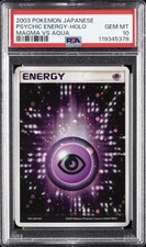 2003 POKEMON JPN MAGMA VS AQUA PSYCHIC ENERGY-HOLO PSA 10 - Image 2