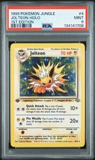 1999 POKEMON JUNGLE 1ST ED #4 JOLTEON-HOLO PSA 9 - Image 2