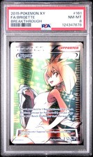 2015 POKEMON XY BREAKTHROUGH #161 FULL ART/BRIGETTE PSA 8 - Image 2