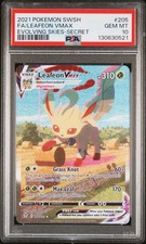 2021 POKEMON SWORD & SHIELD EVOLVING SKIES SECRET FULL ART/LEAFEON VMAX PSA 10 - Image 2