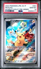 2022 POKEMON JPN SV PROMO SCARLET & VIOLET PRE-ORDER #001 PIKACHU PSA 10 - Image 2