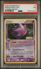2006 POKEMON EX LEGEND MAKER #5 GENGAR-REVERSE FOIL PSA 7 - Image 2