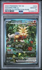 2024 POKEMON TEF EN-TEMPORAL FORCES #204 GOUGING FIRE EX PSA 10 - Image 2