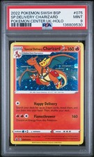 2022 POKEMON SWSH BLACK STAR PROMO #075 SPECIAL DELIVERY CHARIZARD-HOLO PSA 9 - Image 2