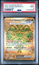 2025 POKEMON PRE EN-PRISMATIC EVOLUTIONS HYPER RARE TEAL MASK OGERPON EX PSA 9 - Image 2