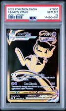 2022 POKEMON SWORD & SHIELD LOST ORIGIN #TG30 FULL ART/MEW VMAX PSA 10 - Image 2