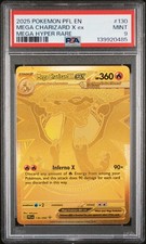 2025 POKEMON PFL EN-PHANTASMAL FLAMES MEGA HYPER RARE MEGA CHARIZARD X EX PSA 9 - Image 2