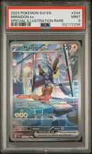 2023 POKEMON SVI EN-SCARLET & VIOLET SPECIAL ILLUSTRATION RARE MIRAIDON EX PSA 9 - Image 2