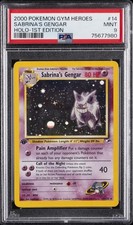 2000 POKEMON GYM HEROES HOLO-1ST ED #14 SABRINA'S GENGAR PSA 9 - Image 2