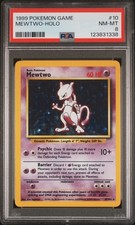 1999 POKEMON GAME #10 MEWTWO-HOLO PSA 8 - Image 2