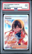 2024 POKEMON TWM EN-TWILIGHT MASQUERADE SPECIAL ILLUSTRATION RARE CARMINE PSA 9 - Image 2