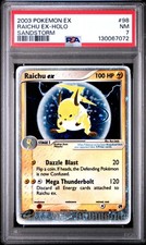 2003 POKEMON EX SANDSTORM #98 RAICHU EX-HOLO PSA 7 - Image 2