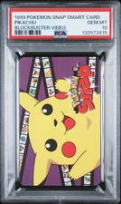 1999 GEMPLUS NINTENDO POKEMON SNAP SMART CARDS BLOCKBUSTER VIDEO PIKACHU PSA 10 - Image 2