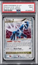 2008 POKEMON DIAMOND & PEARL BLACK STAR PROMO #DP17 DIALGA LV.X-HOLO PSA 9 - Image 2