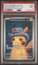 2023 POKEMON SVP EN-SV BLACK STAR PROMO #085 PIKACHU WITH GREY FELT HAT PSA 9 - Image 2
