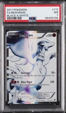2011 POKEMON B&W #113 FULL ART/RESHIRAM PSA 7 - Image 2