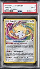 2020 POKEMON SWORD & SHIELD VIVID VOLTAGE #119 JIRACHI PSA 9 - Image 2