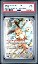 2025 POKEMON SVP EN-SV BLACK STAR PROMO #173 EEVEE PSA 8 - Image 2