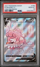 2021 POKEMON SWORD & SHIELD CHILLING REIGN #183 FULL ART/BLISSEY V PSA 10 - Image 2
