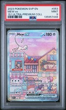 2023 POKEMON SVP EN-SV BLACK STAR PROMO 151 ULTRA-PREM COLL #053 MEW EX PSA 9 - Image 2