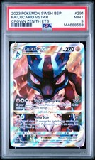 2023 POKEMON SWSH BLACK STAR PROMO #291 FULL ART/LUCARIO VSTAR PSA 9 - Image 2