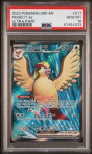 2023 POKEMON OBF EN-OBSIDIAN FLAMES ULTRA RARE #217 PIDGEOT EX PSA 10 - Image 2