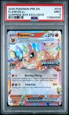 2025 POKEMON PRE EN-PRISMATIC EVOLUTIONS SURPRISE BOX EXCLUSIVE FLAREON EX PSA 9 - Image 2